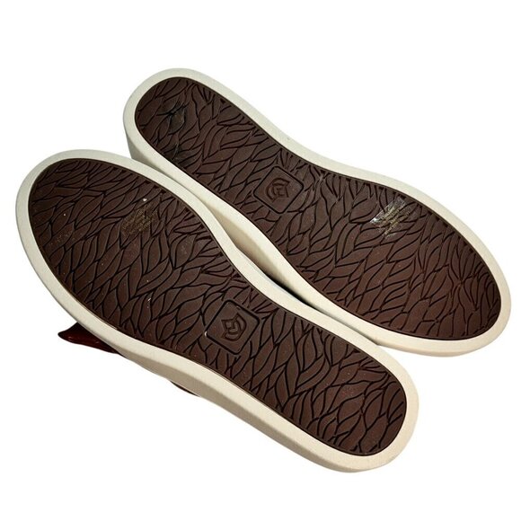 Spenco Orthotic Suede Bow Mules Barbados Baked Apple Red size 7.5 B NEW - Picture 5 of 5